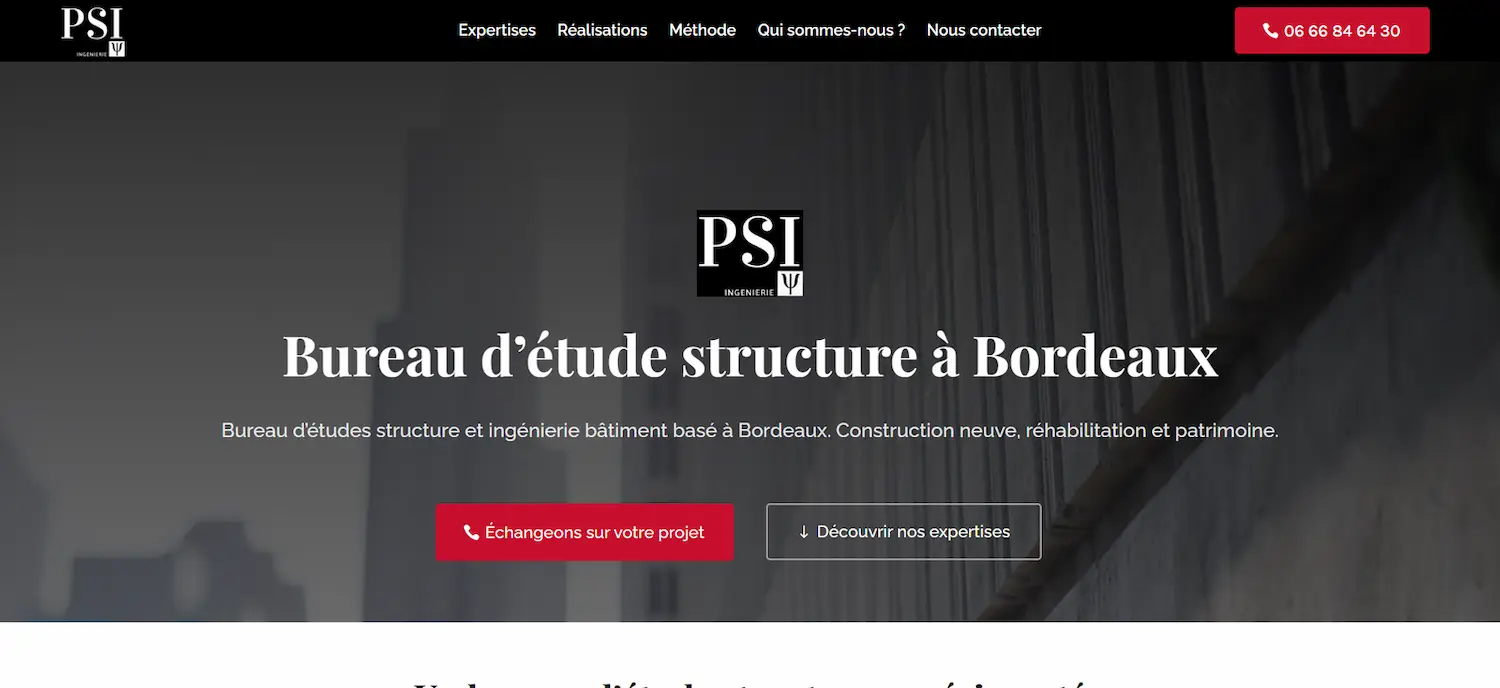 Site PSI Ingénierie